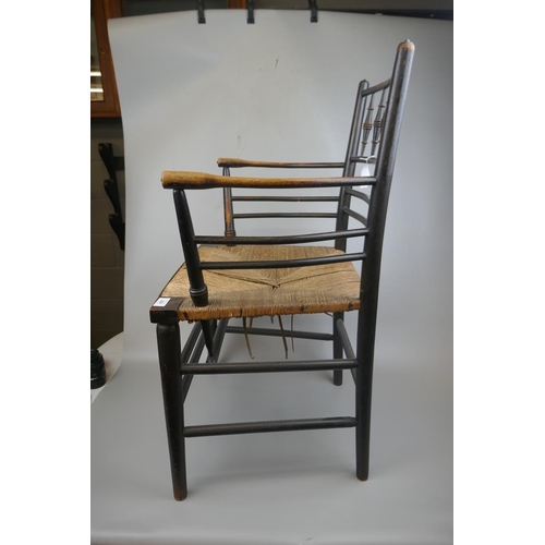 308 - 2 William Morris Sussex carver chairs