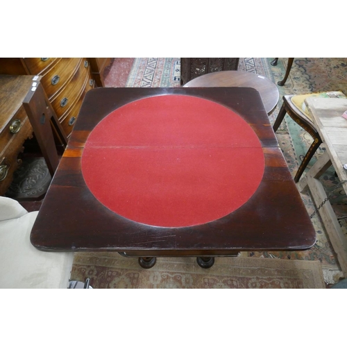 314 - Antique rosewood card table