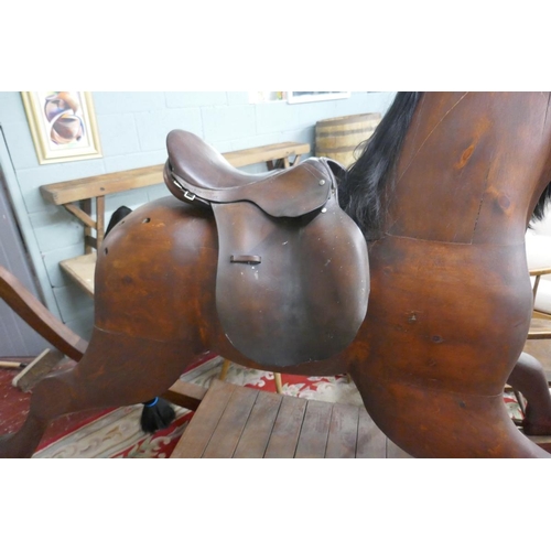 342 - Extremely Large scratch built rocking horse by Edward Silcock for the RSC 1989 production of All's W... 