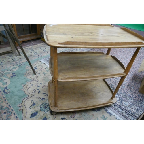 346 - Ercol blonde elm trolley