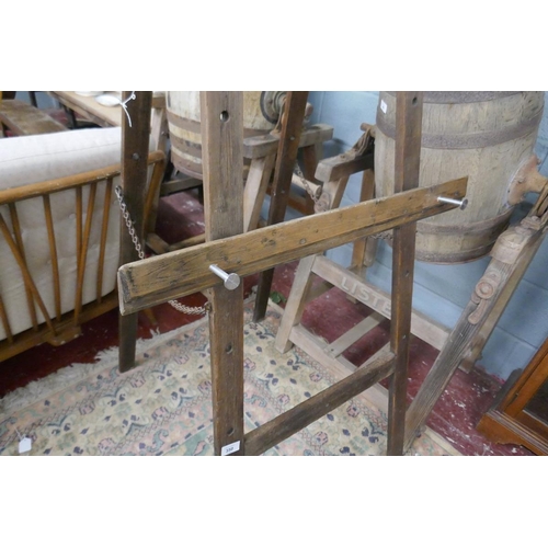 350 - Antique large artist easel