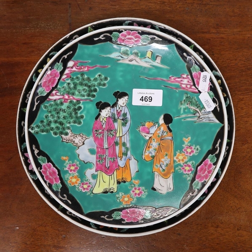 469 - 2 Japanese plates