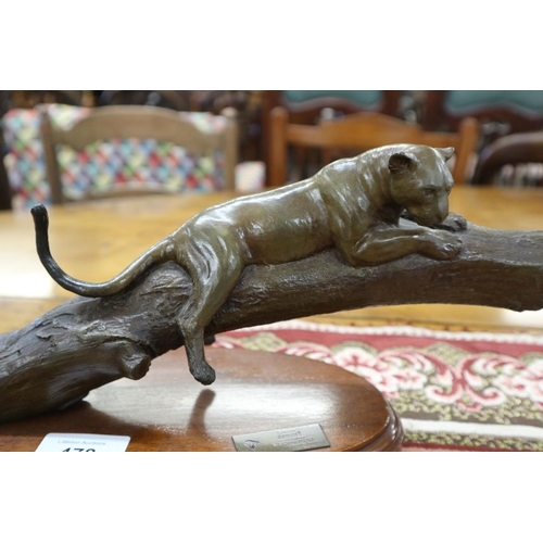 478 - Bronze figurine - Safari collection Leonardo