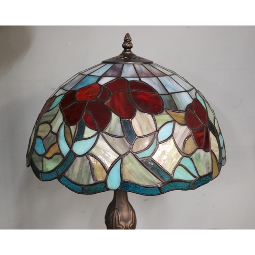 491 - 2 Tiffany style lamps