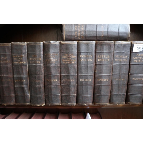 507 - Collection of 16 Charles Dickens books