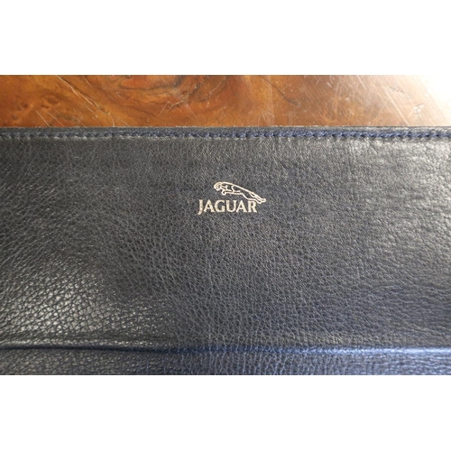 557 - Jaguar branded briefcase together with Jaguar branded leather pouch owned by Sir Nick Scheele