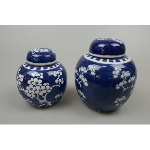 103 - 2 Oriental ginger jars