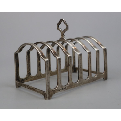 12 - Hallmarked silver toast rack - Approx weight: 224g