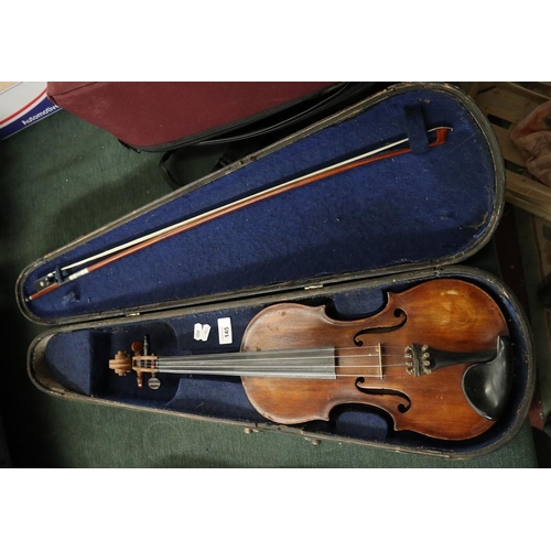 145 - Violin in case with bow