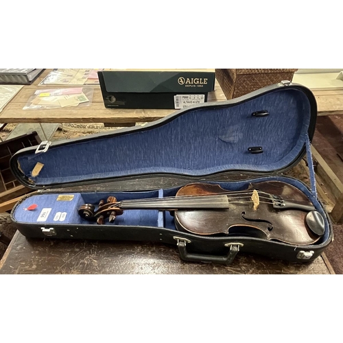 166 - Violin in case