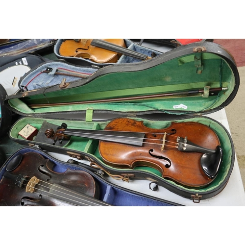 167 - Violin in case with bow