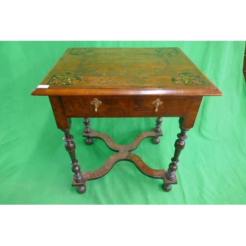 272 - Antique inlaid table - Approx size: W: 70cm D: 56cm H: 74cm