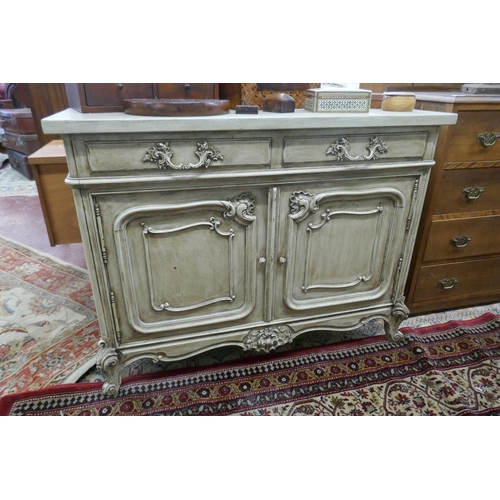 276 - French style cupboard with 2 drawers - Approx size: W: 105cm D: 52cm H: 80cm