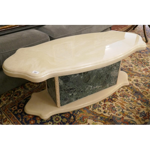 302 - Contemporary marble effect coffee table