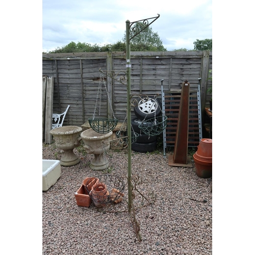 373 - Tall hanging basket stand - Approx height: 200cm