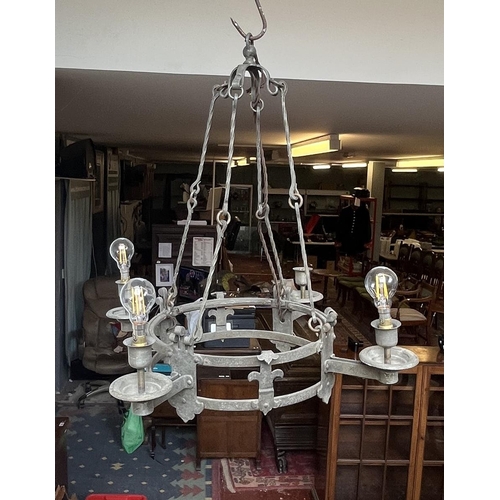 380 - Wrought iron light fitting