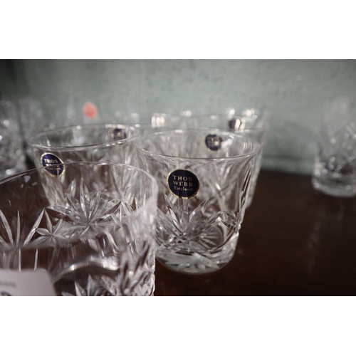 133 - Collection of Webb Corbett full lead crystal glasses