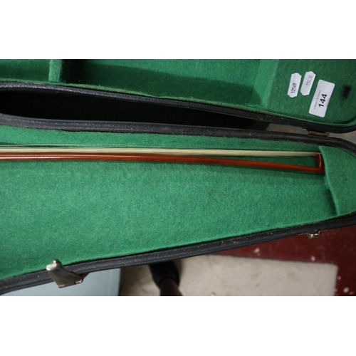 144 - Violin in case with bow