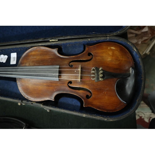 145 - Violin in case with bow