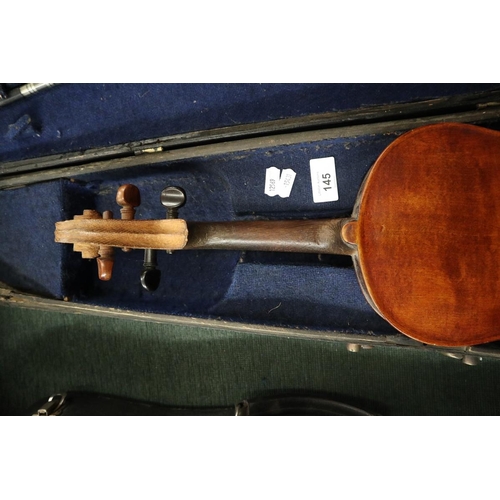 145 - Violin in case with bow