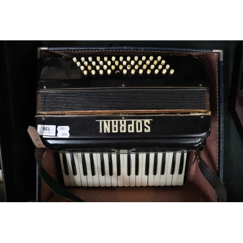 156 - Accordion by Soprani in case