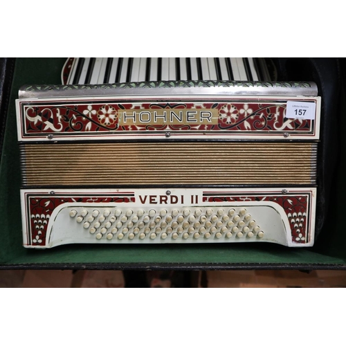 157 - Accordion Verdi II by Hohner in case