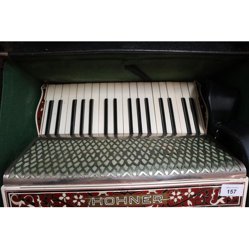 157 - Accordion Verdi II by Hohner in case