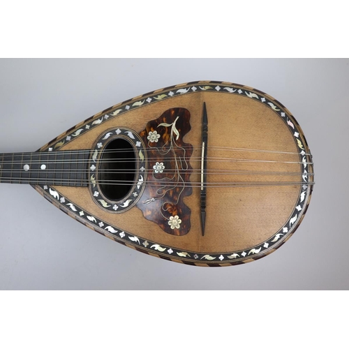 162 - Antique bowlback mandolin in case