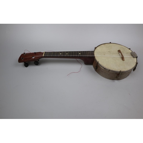 164 - Small banjo in case