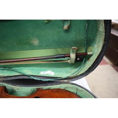 167 - Violin in case with bow