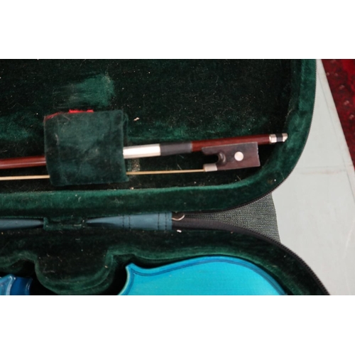 186 - Westfield electric violin in case with bow