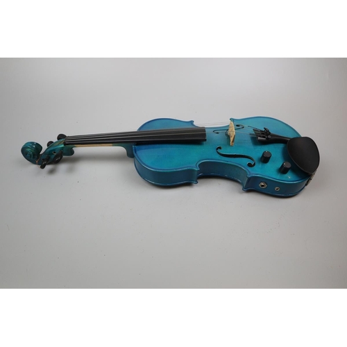 186 - Westfield electric violin in case with bow