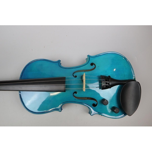 186 - Westfield electric violin in case with bow