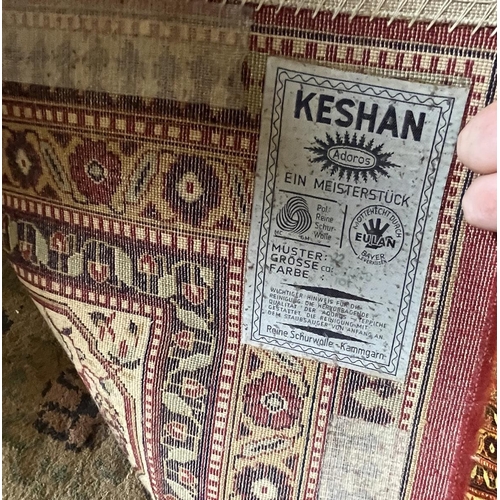 230 - Large red rug by Keshan - Approx size: 350cm x 248cm