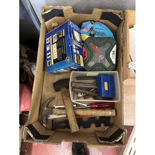 248 - Collection of tools to include, soldering equipment, hammers along with racking etc