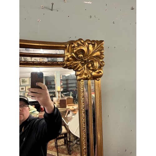 261 - Large gilt framed overmantle mirror - Approx overall size: 184cm x 114cm