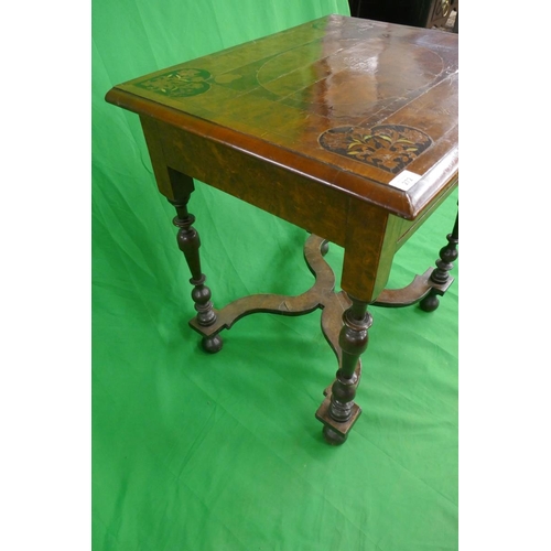 272 - Antique inlaid table - Approx size: W: 70cm D: 56cm H: 74cm