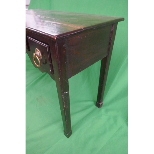 274 - Antique oak lowboy - Approx size: W: 90cm D: 48cm H: 71cm