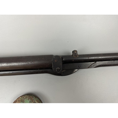 84 - Antique top loading break down air rifle - BSA Long Tom