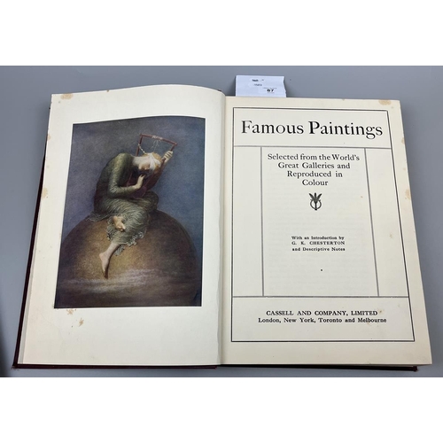 87 - Famous painting book - Selected works from the worlds galleries and reproduced here