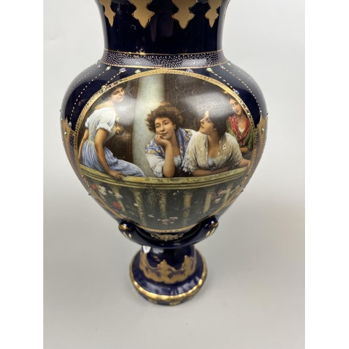 92 - Limoges lidded urn - Approx height: 46cm