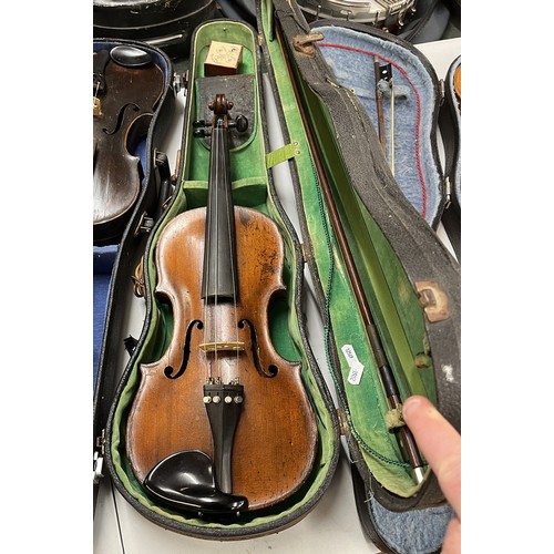 167 - Violin in case with bow