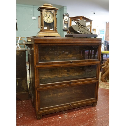 383 - Antique barristers bookcase - Approx size: W: 90cm D: 29cm H: 101cm