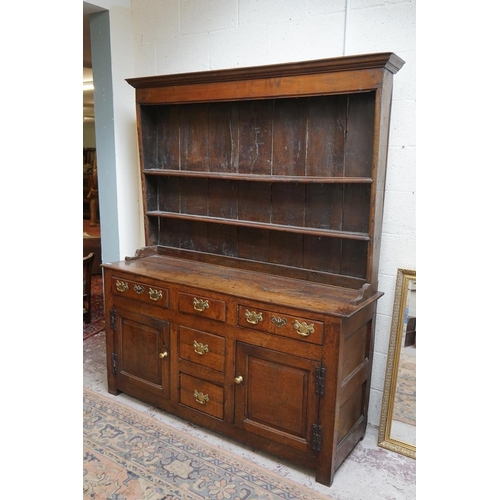 407 - Early oak dresser - Approx size: W: 162cm D: 50cm H: 197cm