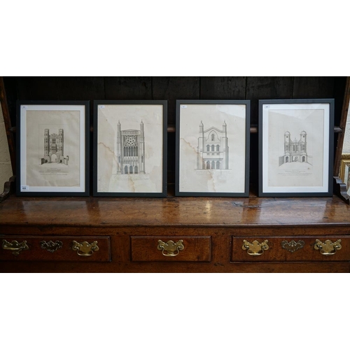 408 - Set of 4 architectural prints