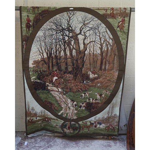 415 - Wall hanging of hunting scene