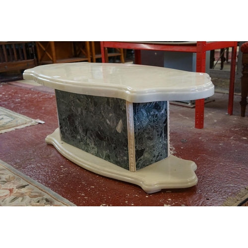 433 - Contemporary marble effect coffee table