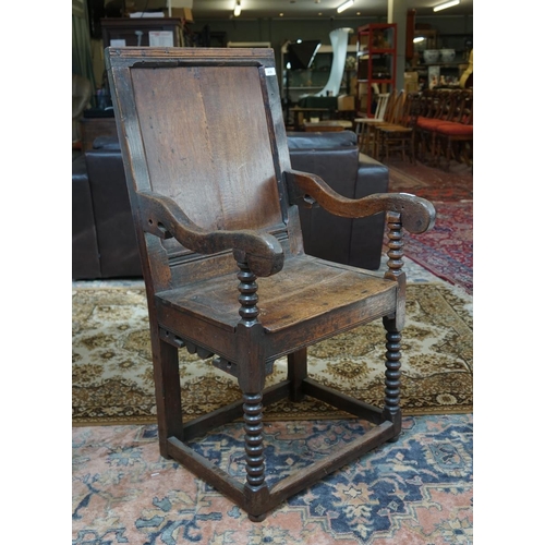 439 - Antique oak Wainscot chair