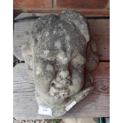 454 - Stone cherub head