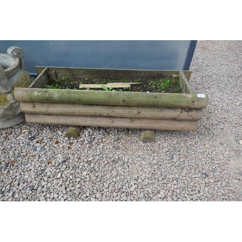 468 - Large wooden trough planter